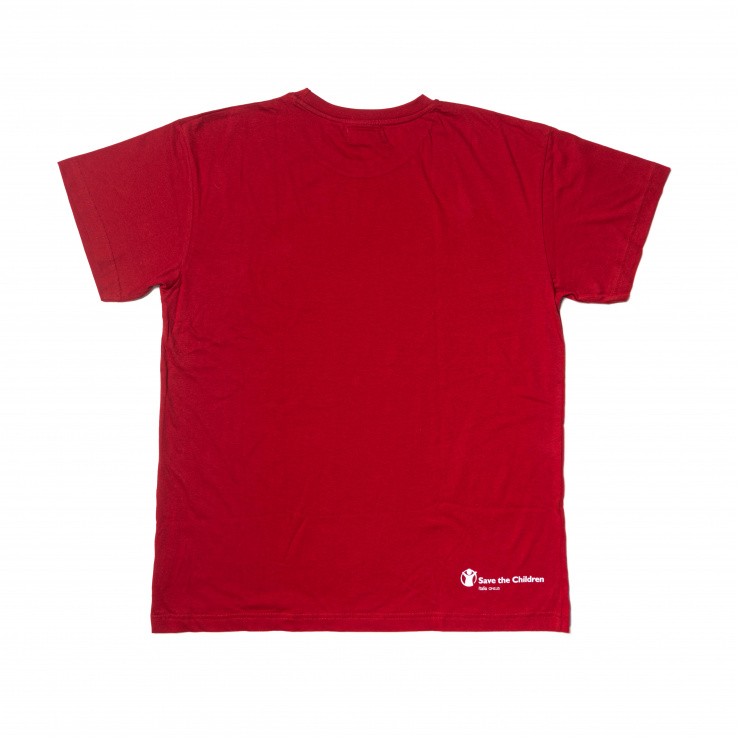 EA7 - T-shirt rossa con logo frontale su EA7 - T-shirt rossa con logo frontale su