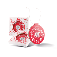 Palline di Natale solidali con semi di viola