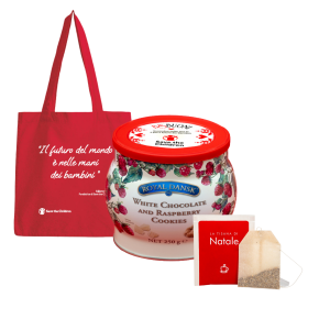 Bis Lampone e Cioccolato Bianco and Shopper, regalo solidale in ambito Speciale BisBuoni